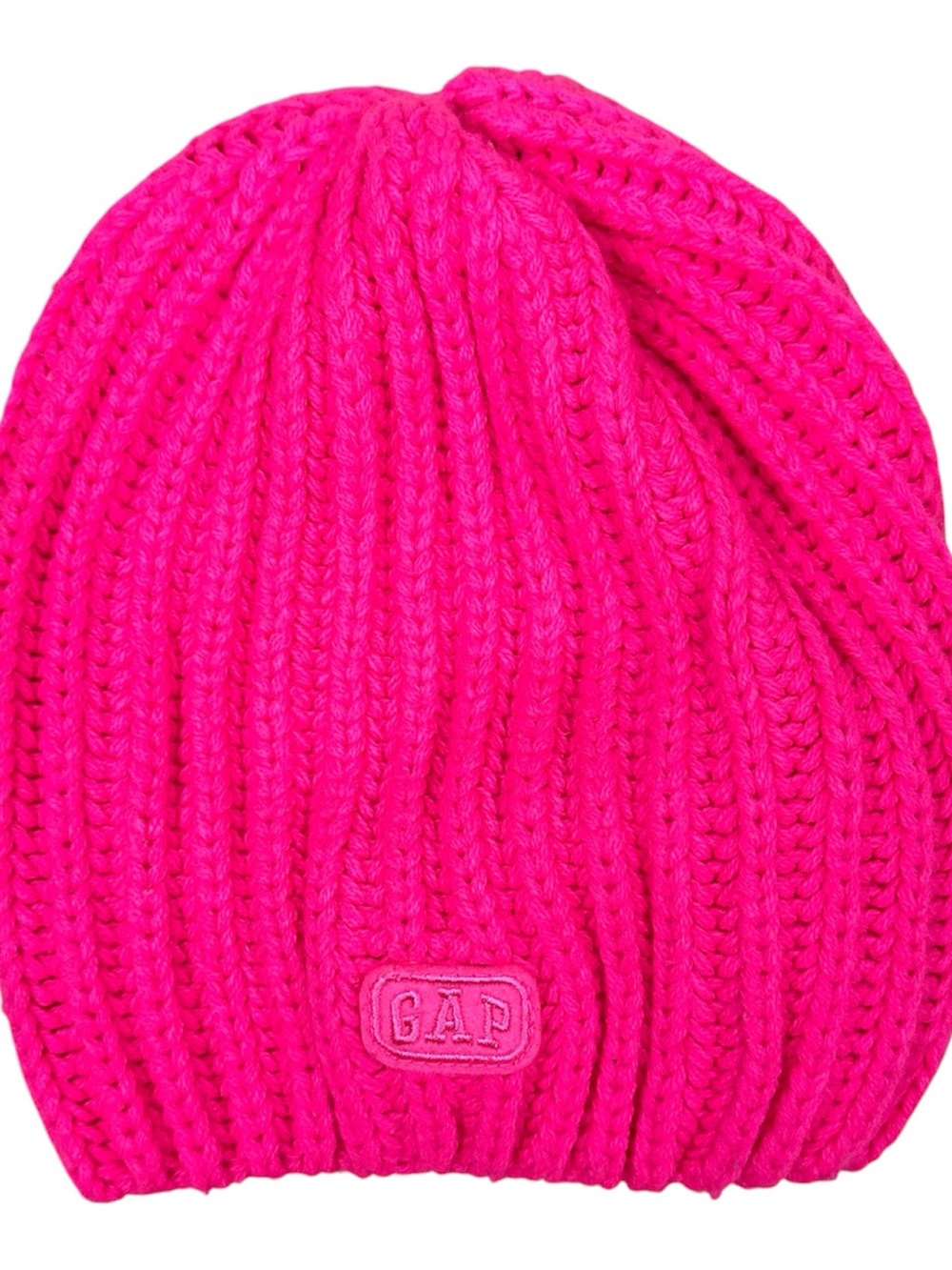 GAP Kids Bright Hot Pink Ribbed Beanie